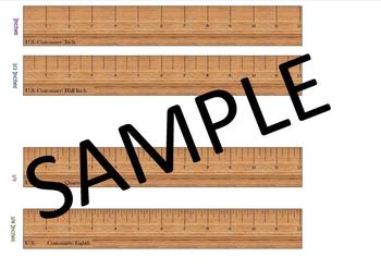 Ruler 12 Inch By 16 Printable Template - Advance Glance
