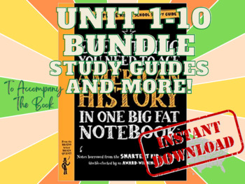 Preview of Ace American History Full Book- Units 1-10 Study Guides, Tests & Bonuses Bundle