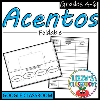 Preview of Acentos | Google™ Classroom Distance Learning