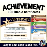 Achievement Certificates Set