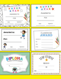 Achievement Certificates - Star Student, Super Star, Diplo