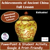 Achievements of Ancient China Full Lesson Digital and Prin