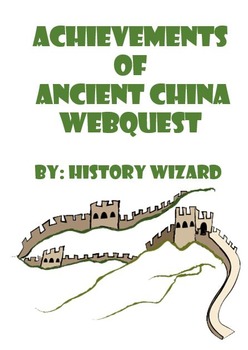 Preview of Achievements of Ancient China Webquest