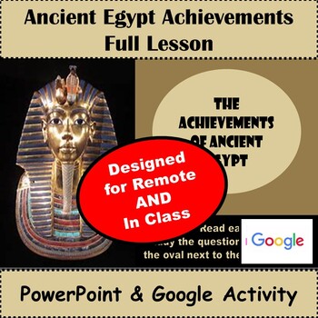 Preview of Achievements of Ancient Egypt Lesson, Interactive Google Activity & Hard Copy