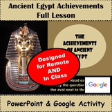Achievements of Ancient Egypt Lesson, Interactive Google A