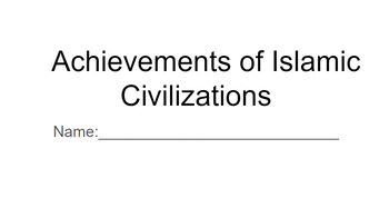 Preview of Achievements of the Islamic Civilization