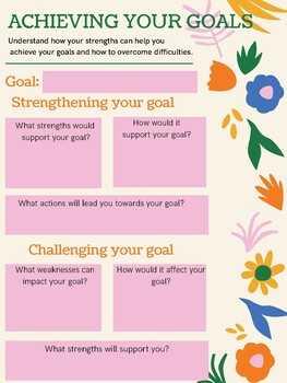 Achieving Goals - Counseling by Amanda Willis | TPT