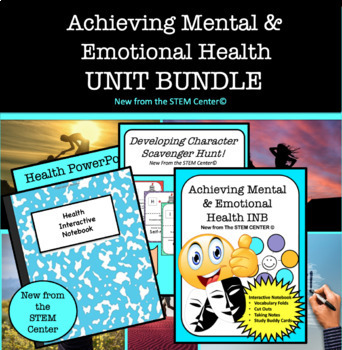 Preview of Achieving Mental & Emotional Health Unit Bundle