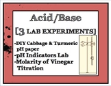 3 Acid Base Lab Experiments [cabbage juice, molarity of vi