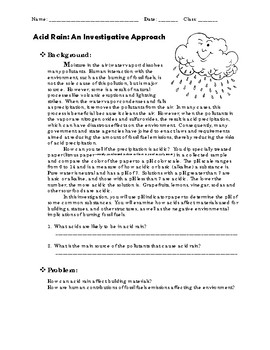 assignment on acid rain pdf