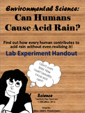 Acids and Bases Experiment: Can Humans Cause Acid Rain?