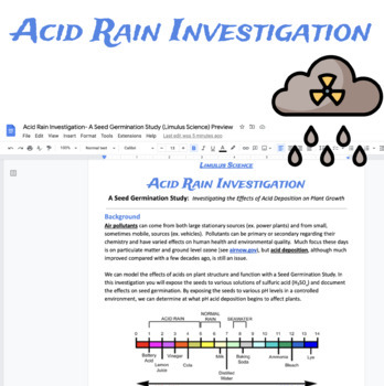 acid rain lab assignment