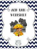 Acid Rain Worksheet