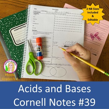 Preview of Acids & Bases Cornell Notes #39