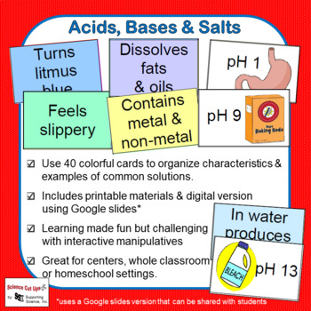 Acids, Bases & Salts by Science Cut Ups | Teachers Pay Teachers