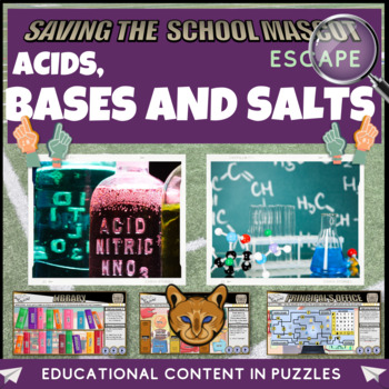 Preview of Acids Bases & Salts Escape Room