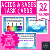 Acids & Bases Task Cards - Three Versions - Answer Key - D