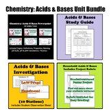 Acids & Bases Unit Bundle (Definitions, Properties, pH Sca