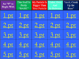 Acids, Bases, and Solutions Jeopardy Game with Scorecard