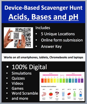 Preview of Acids, Bases and pH – Device-Based Scavenger Hunt Activity