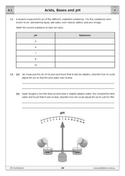 Acids, Bases and pH Worksheet by Good Science Worksheets ...