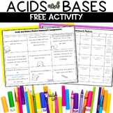 Acids Bases and the pH Scale Choice Board FREE