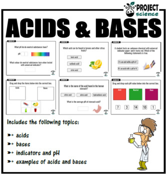 Acids and Bases Boom Cards™ - Distance Learning by PROJECT science