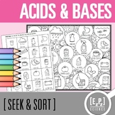 Acids and Bases Card Sort Activity | Seek and Sort Science Doodle