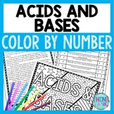 Acids and Bases Color by Number, Reading Passage and Text Marking