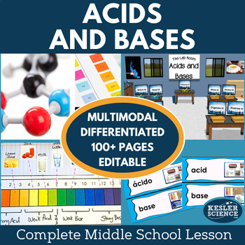 Preview of Acids and Bases Complete 5E Lesson Plan