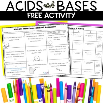 Preview of Acids and Bases FREE Activity