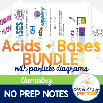 Preview of Acids and Bases [GROWING] Notes Bundle | High School Chemistry