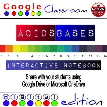 Preview of Acids and Bases Google Drive Interactive Notebook