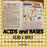 Acids and Bases Reading Comprehension Interactive Notebook