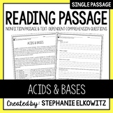 Acids and Bases Reading Passage | Printable & Digital
