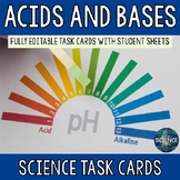 Acids and Bases - Task Cards (TEKS 8.6D)