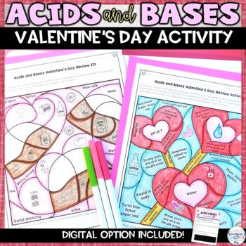 Preview of Acids and Bases Valentine's Day Activity