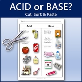 Acids or Bases? Cut, Sort & Paste | Printable Worksheet