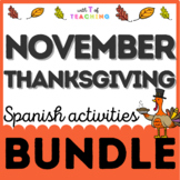 Acitividades | Activities in Spanish | Thanksgiving | Acci