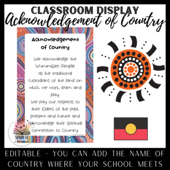 Preview of Acknowledgement of Country | Classroom Display | First Peoples of Australia