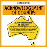 Acknowledgement of Country Poster