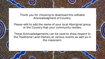 Preview of Acknowledgement of Country templates (14 options)