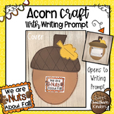 Acorn Craft with Writing Prompt: Fall Crafts