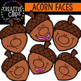 Acorn Faces {Creative Clips Digital Clipart}