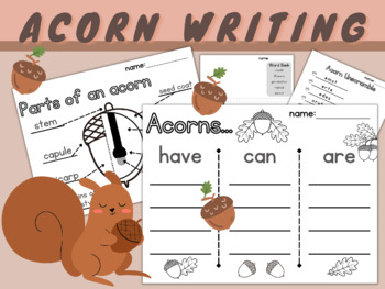 Preview of Acorn Informative Writing | Have Can Are | Label | Life Cycle | Comprehension