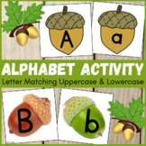 Acorn Letter Matching Uppercase and Lowercase | Fall Alpha