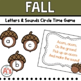 Fall Alphabet Game | Acorns on the Ground | Preschool Circ