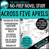 Across Five Aprils Novel Study { Print & Digital }