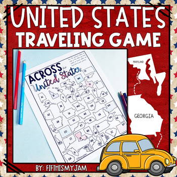 Preview of United States Traveling and Postcard Exchange Graphic Organizer