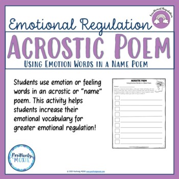 Acrostic Name Worksheets Teaching Resources Teachers Pay Teachers